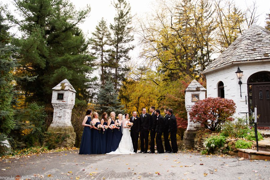 Wedding Party at The Hyeholde Restaurant,castle, Pittsburgh Pennsylvania wedding and engagement photographer