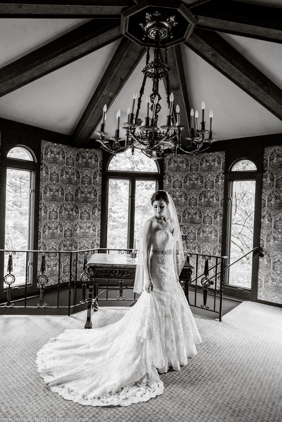 Bride in the Hyeholde, castle, Pittsburgh Pennsylvania wedding and engagement photographer