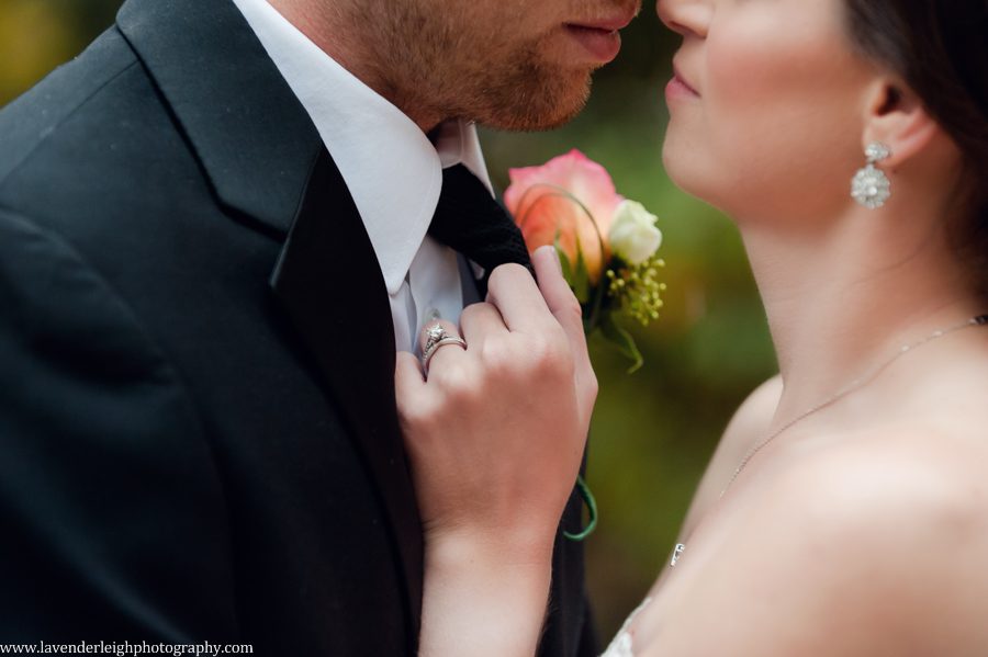 Bride and Groom at The Hyeholde, castle, Pittsburgh Pennsylvania wedding and engagement photographer