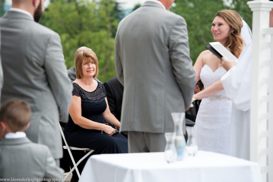 Mother of Bride Watches Wedding Vows