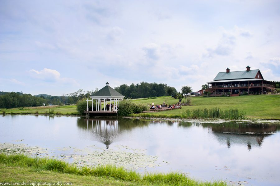 Wedding Ceremony | Gazebo | Pond | Summer | Lingrow Farms | Barn Wedding | Pittsburgh Wedding Photographer | Pittsburgh Wedding Photographers | Lavender Leigh Photography | Blog