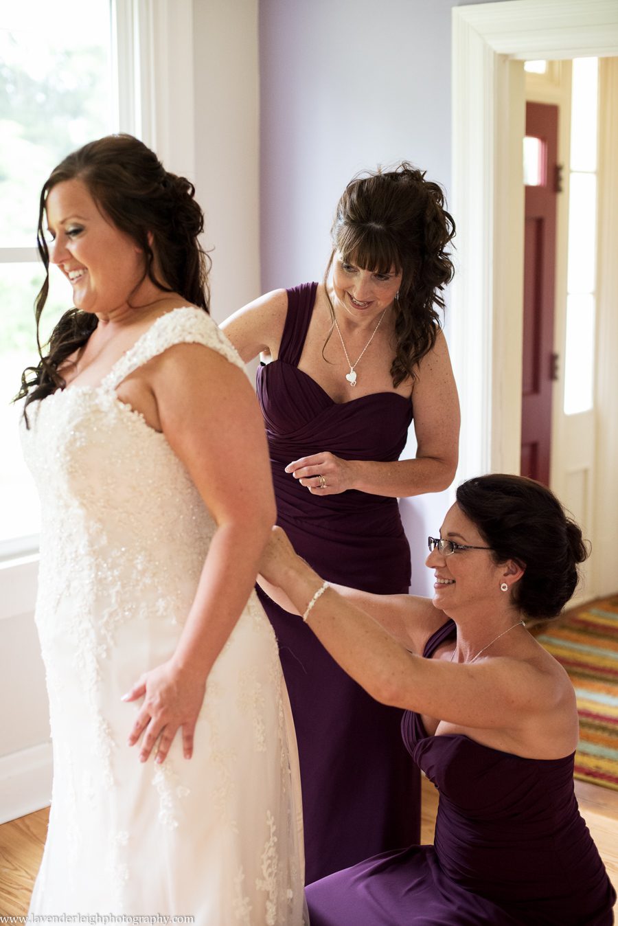 Lace Wedding Dress | Maggie Sottero | Ivory | Lingrow Farms | Barn Wedding | Farmhouse Getting Ready Pictures | Pittsburgh Wedding Photographer | Pittsburgh Wedding Photographers | Lavender Leigh Photography | Blog