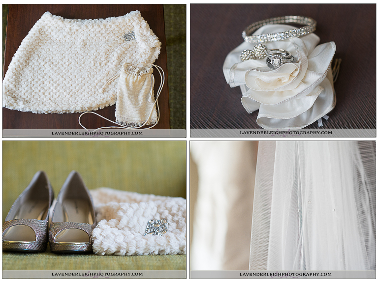 Wedding Details: Shoes, Purse, Rings, Jewelry | Lavender Leigh Photography