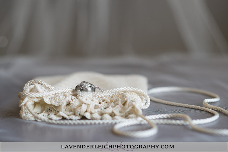 Wedding Day Details: Ring and Purse | Lavender Leigh Photography