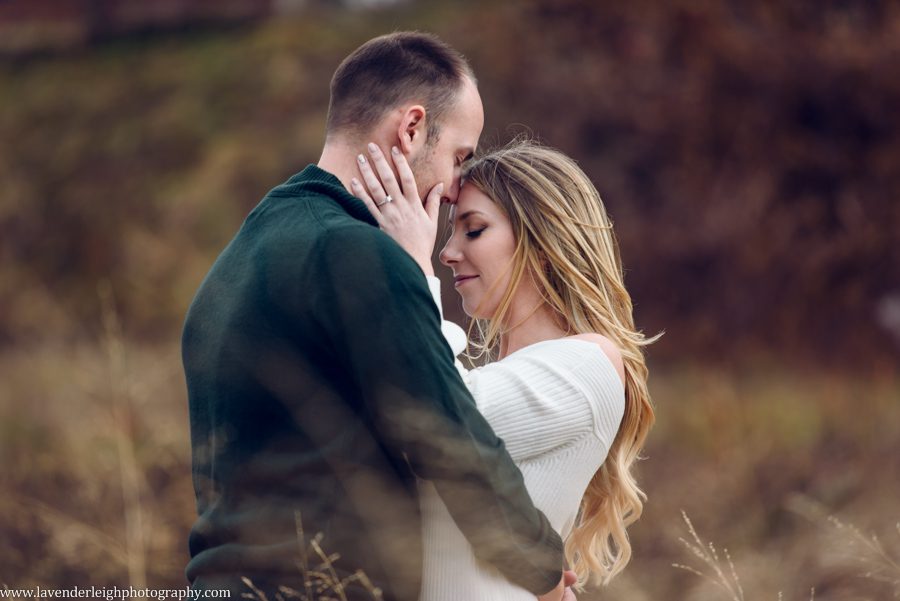 <alt>an engaged couple on Mt. Washington in Pittsburgh, Pennsylvania</alt>