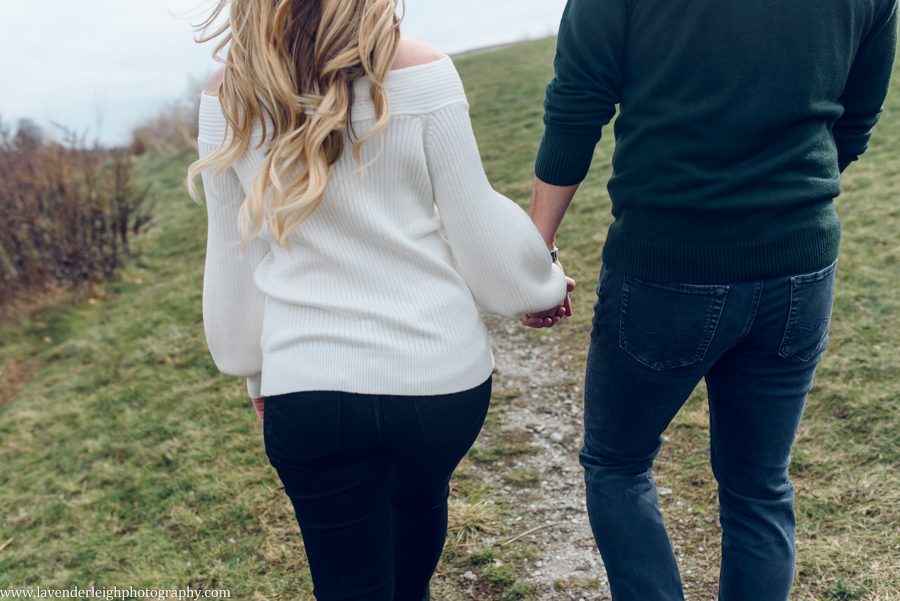 <alt>an engaged couple on Mt. Washington in Pittsburgh, Pennsylvania</alt>