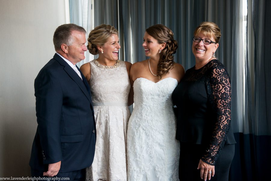 Bride and Family| Maggie Sottero | Exquisite Bride | Lace Wedding Dress | White Wedding Dress | Getting Ready | Renaissance Hotel | Oakmont Country Club Wedding | Getting Ready Pictures |  Pittsburgh Wedding Photographer | Pittsburgh Wedding