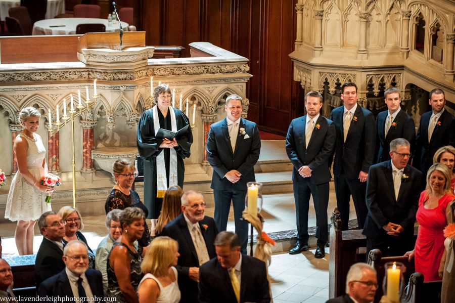 Groom Sees Bride | First Presbyterian Church | Oakmont Country Club Wedding | Getting Ready Pictures |  Pittsburgh Wedding Photographer | Pittsburgh Wedding Photographers | Lavender Leigh Photography | Blog