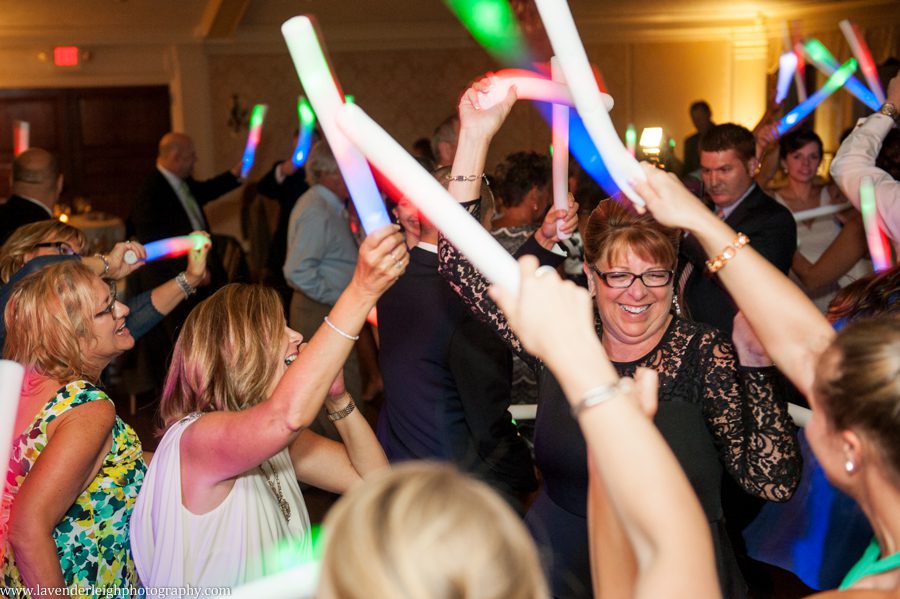 Reception Dancing with Glowsticks | Oakmont Country Club Wedding |  Pittsburgh Wedding Photographer | Pittsburgh Wedding Photographers | Lavender Leigh Photography | Blog