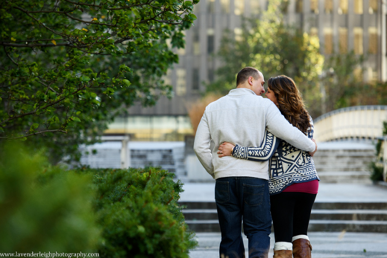 Pittsburgh, City, Engagement Session, Fall, Autumn, Engagement Photos, Downtown, Bridges, Sunset, Skyscraper, Three Rivers, Wedding Photographer, Lavender Leigh Photography, Blog