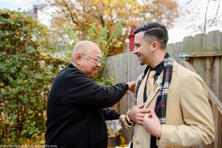 Father and Groom have a moment, Point Breezeway, Lavender Leigh Photography, wedding, engagement, boudoir photographer in Pittsburgh, Pennsylvania
