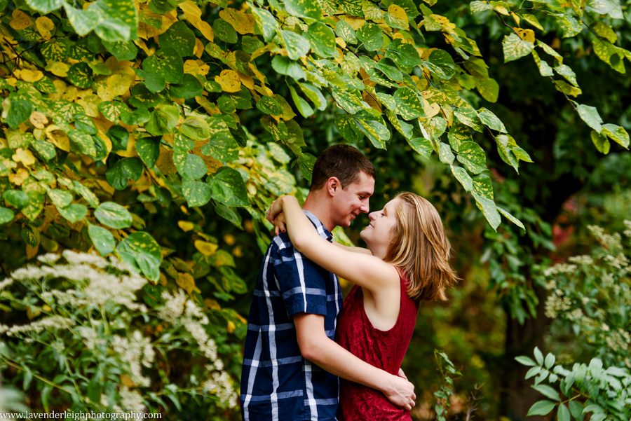 Engagement photos, pictures, fountain, fall, autumn, Pittsburgh, pennsylvania, wedding photographer, fall, autumn, lavender leigh photography