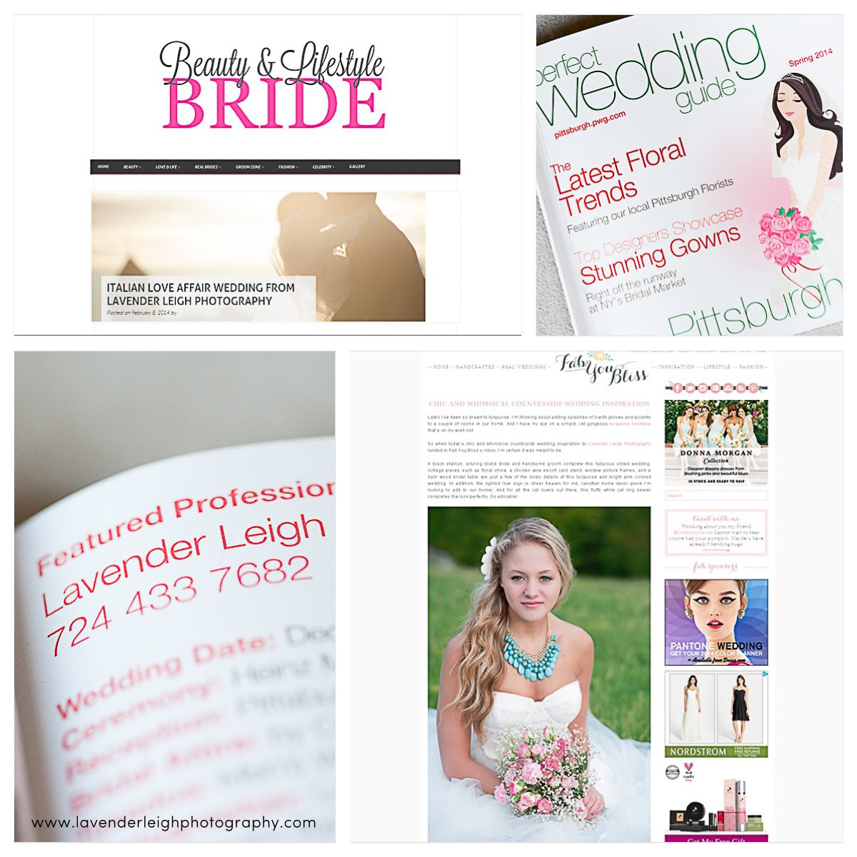 Published Work | Pittsburgh Wedding Photographers | Lavender Leigh Photography | Blog