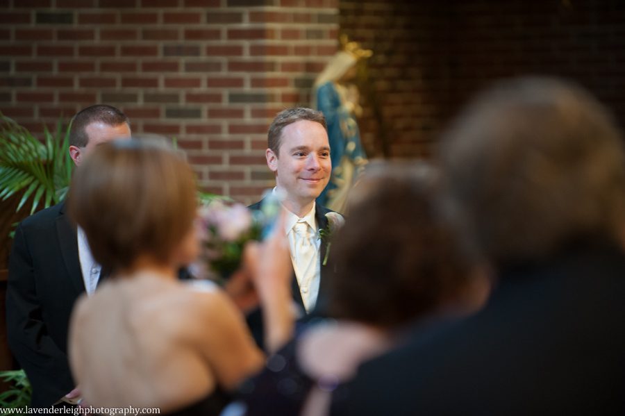 Groom Sees Bride| Rolling Hills Country Club Wedding |St. John Capistran Ceremony| Pittsburgh Wedding Photographer | Pittsburgh Wedding Photographers | Lavender Leigh Photography | Blog
