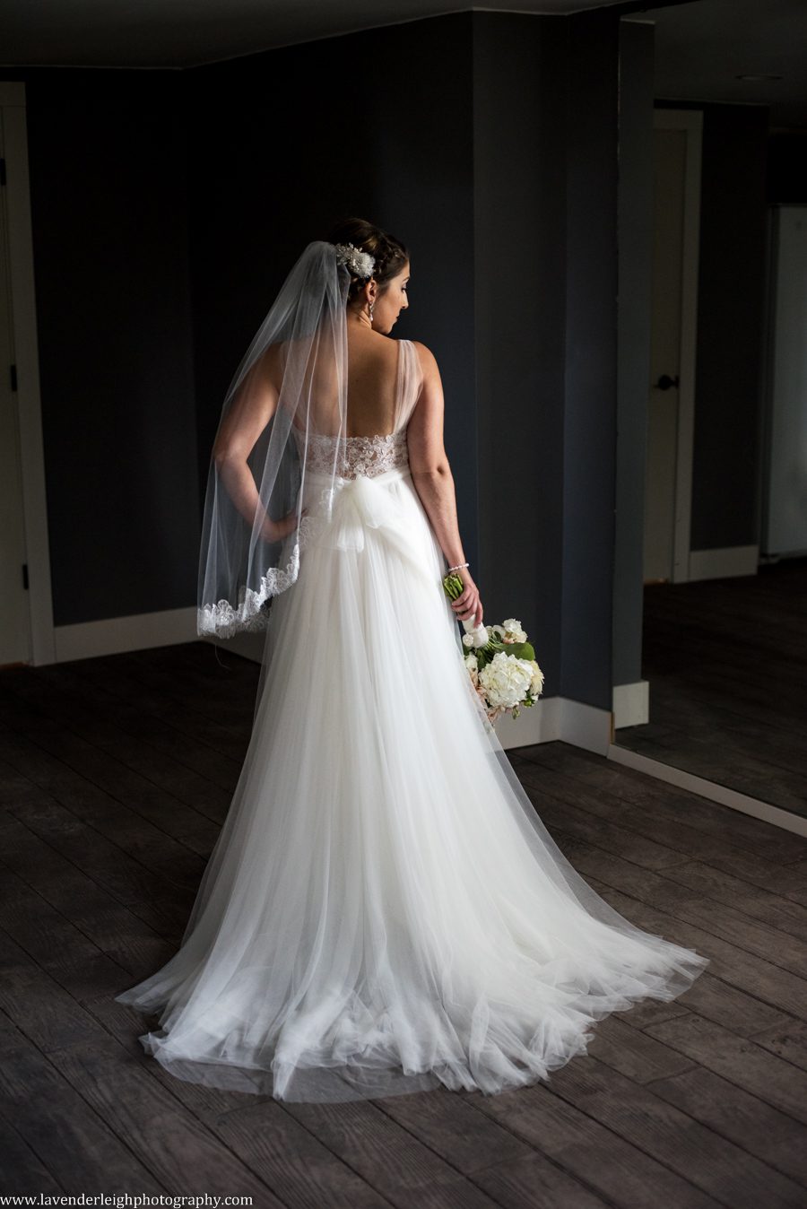 Bride's Portrait | Back of Dress | Lace | Chiffon| Watters Love Marley Wedding Dress| With Mother| Rustic Acres Wedding Reception | Rustic Acres Ceremony | Getting Ready Pictures |  Pittsburgh Wedding Photographer | Pittsburgh Wedding Photographers | Lavender Leigh Photography | Blog