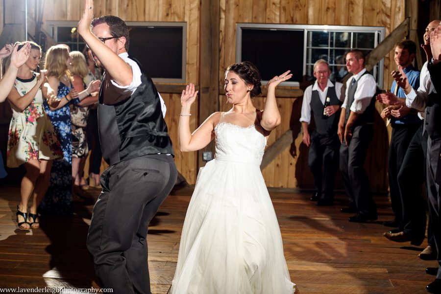 Soul Train Dance | Bride and Groom|  Barn Wedding | Rustic Acres Wedding Reception | Rustic Acres Ceremony | Watters Love Marley Wedding Dress | Pittsburgh Wedding Photographer | Pittsburgh Wedding Photographers | Lavender Leigh Photography | Blog