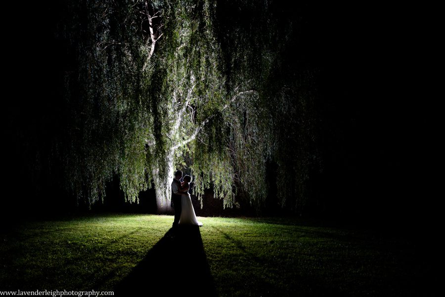 Bride and Groom Under Weeping Willow | End of Nigh Shot | Barn Wedding | Rustic Acres Wedding Reception | Rustic Acres Ceremony | Watters Love Marley Wedding Dress | Pittsburgh Wedding Photographer | Pittsburgh Wedding Photographers | Lavender Leigh Photography | Blog