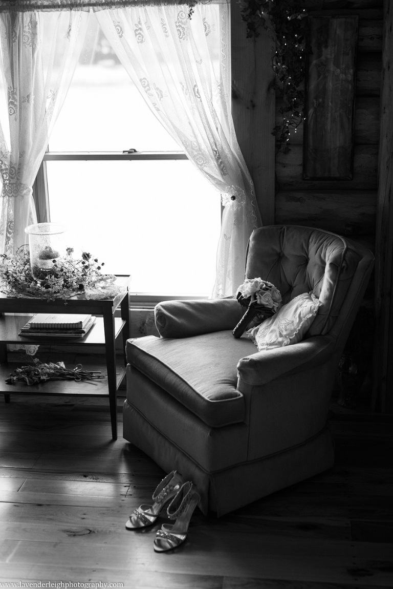 wedding shoes, The Gathering Place, Darlington PA, log cabin, lake, wedding, ceremony, getting ready location, photographer, Pittsburgh, wedding shoes, bouquet, black and white photography