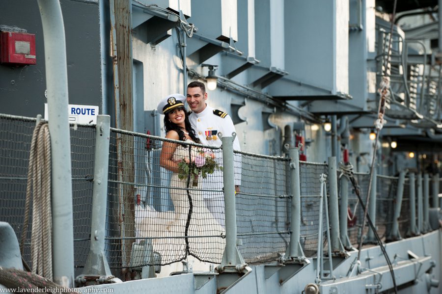 Bride and Groom at Buffalo Naval Park