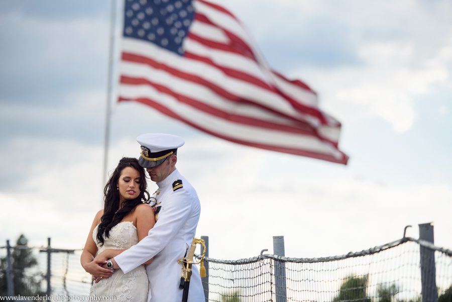 Bride and Groom on Ship 