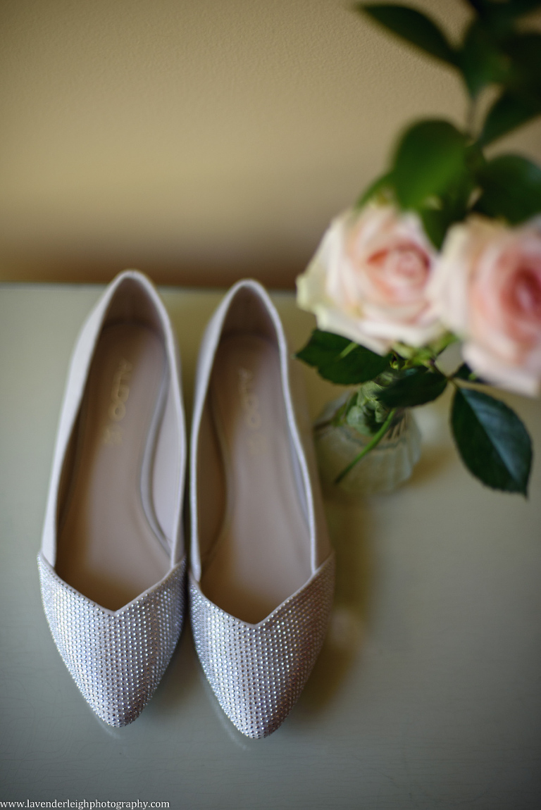 pink roses, Aldo, wedding shoes, flats, sparkle