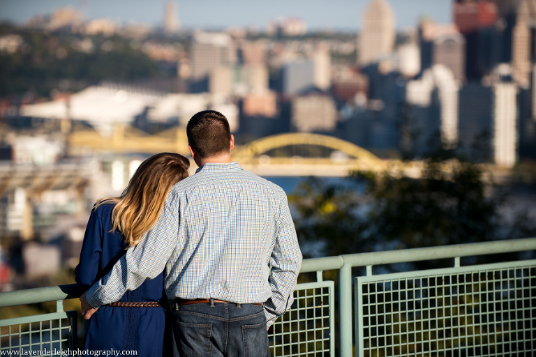 West End Overlook Park | Engagement Session | Mt. Washington | Overlook | Mt. Washington Park| Fall | Autumn | Lace Dress | Pittsburgh Wedding Photographer | Pittsburgh Engagement Photographer | Pittsburgh Wedding Photographers | Lavender Leigh Photography | Blog