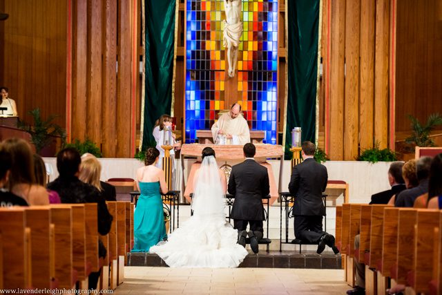 Wedding Ceremony | St. Sebastian Church | Lavender Leigh Photography