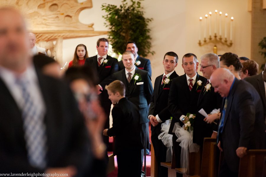 groom's first look at bride, lavender leigh photography, pittsburgh photographer, pennsylvania