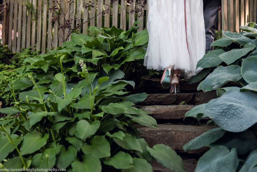 <alt>groom walking with bride through Choderwood in Pittsburgh, Pennsylvania</alt>