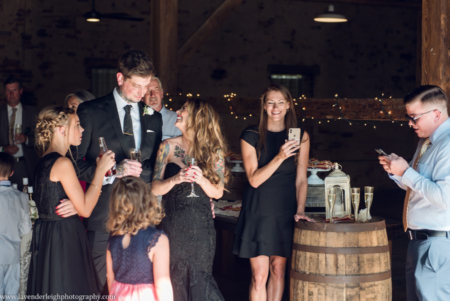 <alt>a Pop Up Wedding at West Overton Barn in the suburbs of Pittsburgh, Pennsylvania, photographs by Lavender Leigh Photography</alt>